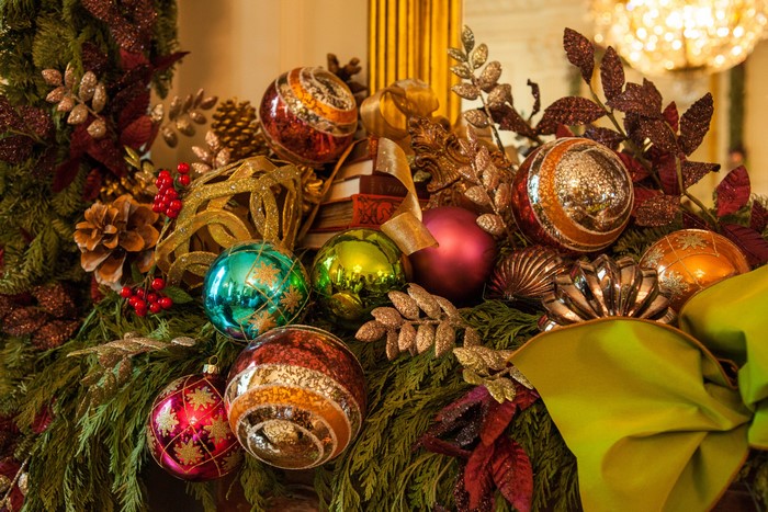 Christmas Ornaments and Greenery