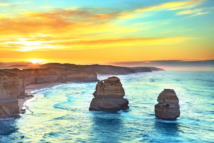 The Twelve Apostles at sunset, Australia