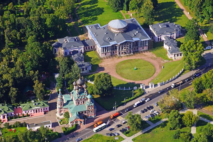 Ostankino Estate, Moscow, Russia from above