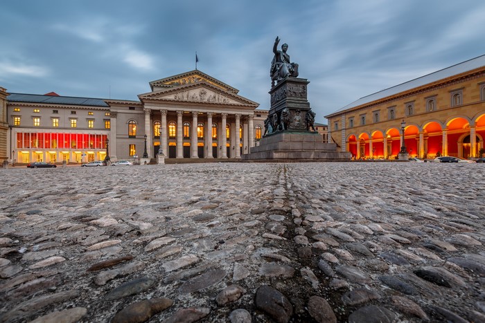 National Theatre and monument in Max-Joseph-Platz, Munich