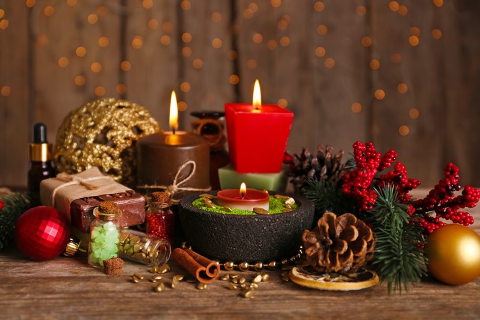 Christmas Candles and Decorations