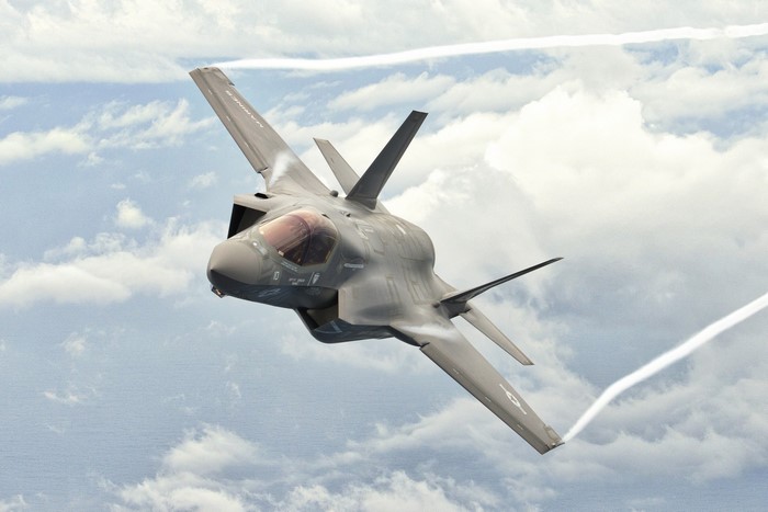 F-35B Lockheed Martin Fighter Jet in Flight