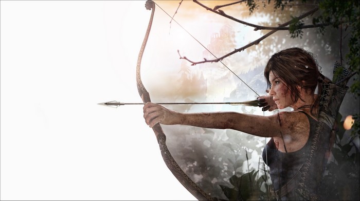 Lara Croft from Rise of the Tomb Raider with bow