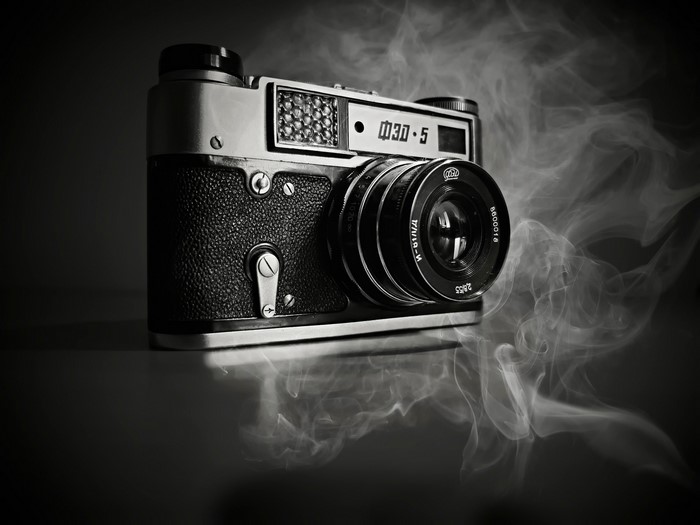 Zenit FED-5 Vintage Camera with Smoke