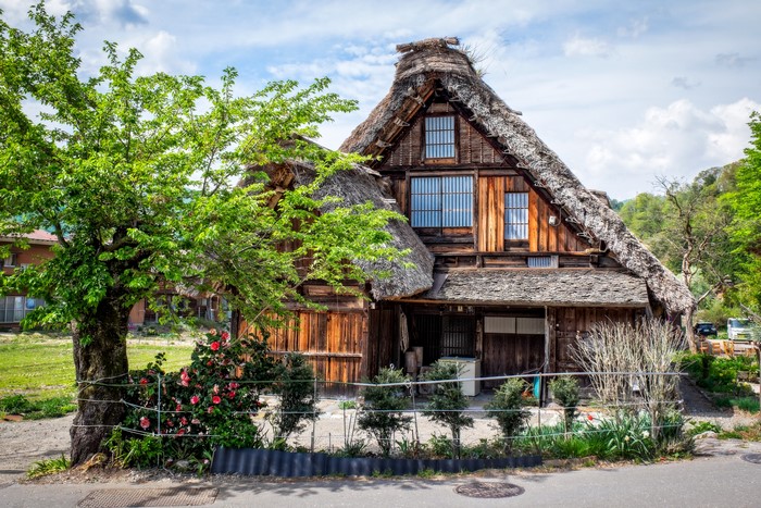 Traditional Gassho-zukuri Houses in Shirakawa, Japan
