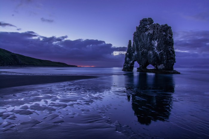 Hvitserkur Rock Formation at Dusk