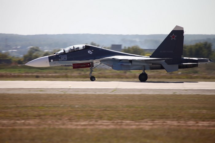Sukhoi Su-30 Fighter Jet on Runway