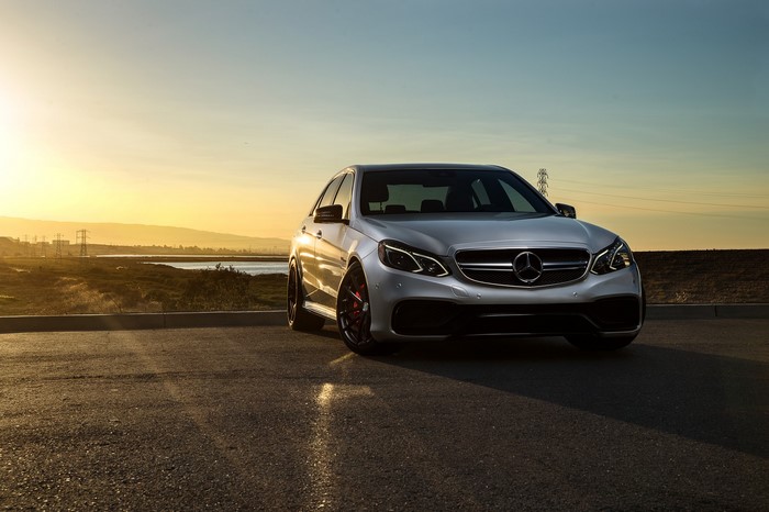 Silver Mercedes-Benz E63 AMG S Mode Carbon Sonic Motorsport