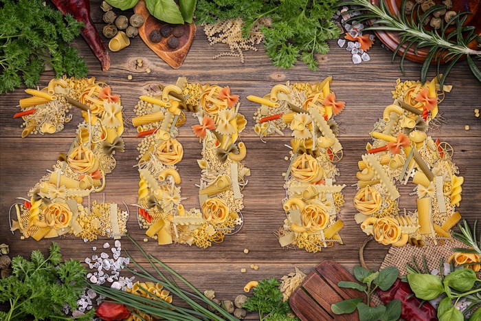 2016 pasta art with spices and herbs