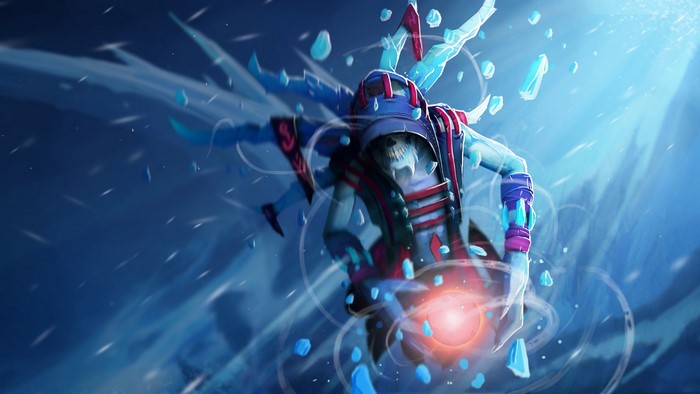 Lich from DOTA 2 casting a spell