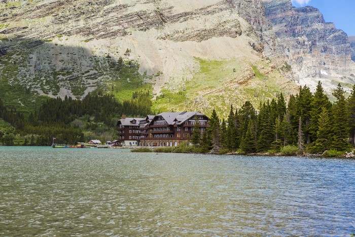 Swiftcurrent Lake Hotel, Glacier National Park, Montana, USA
