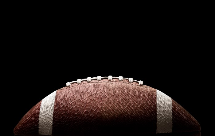 American football close-up