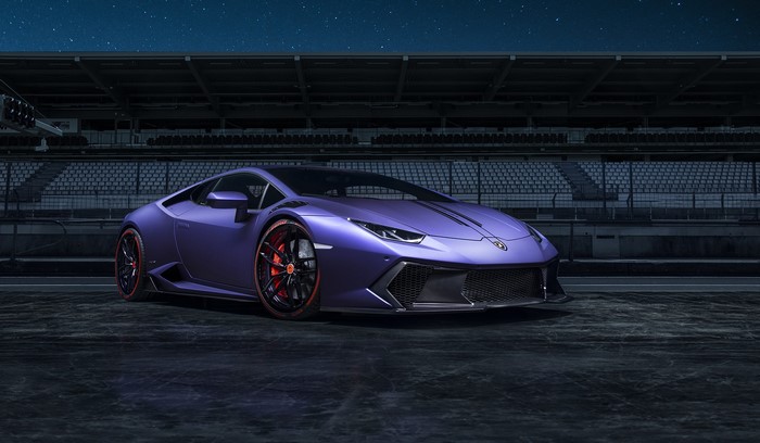 Violet Lamborghini Huracan Vorsteiner Novara Supercar
