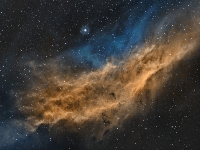 NGC 1499 Nebula in Space
