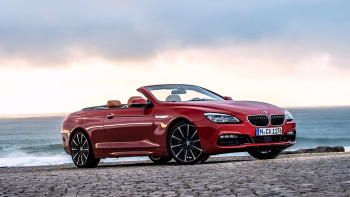 Red BMW 650i Cabriolet Convertible