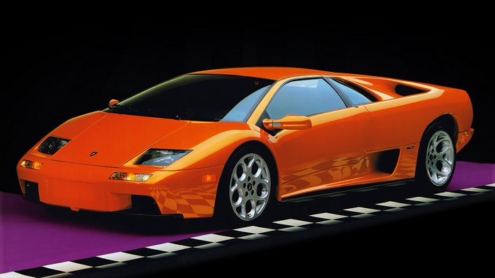 Orange Lamborghini Diablo VT Supercar