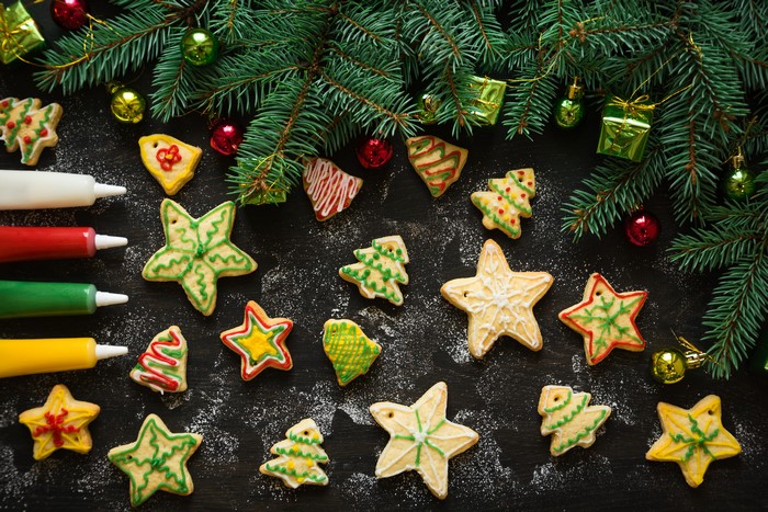 Christmas Cookies and Fir Branches