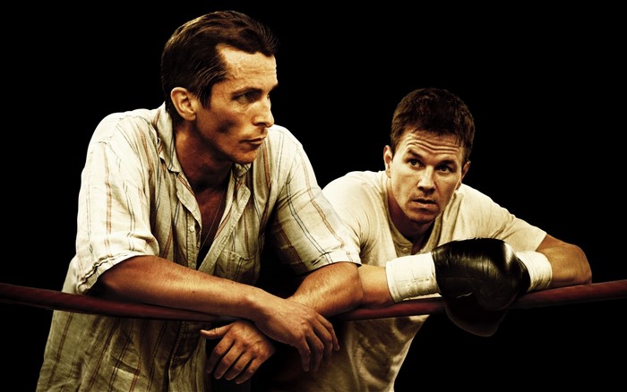 Christian Bale and Mark Wahlberg in The Fighter