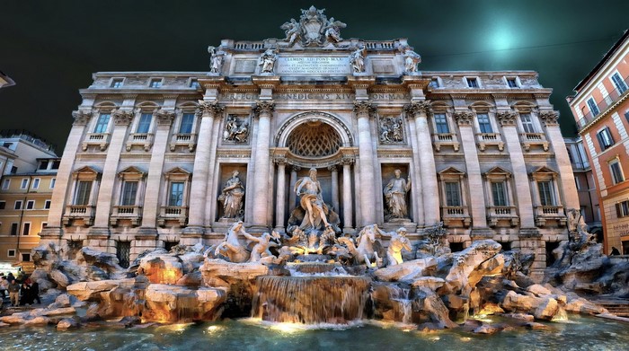 Trevi Fountain in Rome, Italy