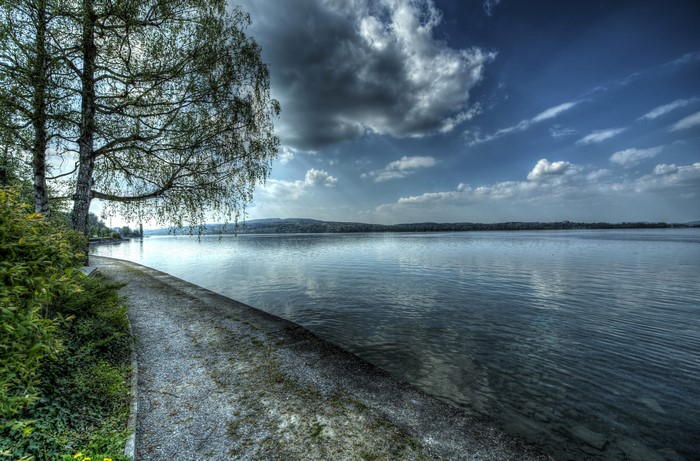 Lake in Berlingen, Switzerland Scenery