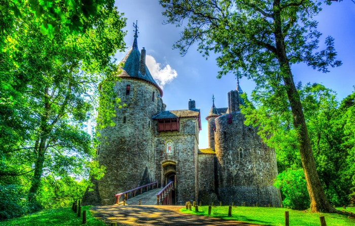 Castell Coch Castle in South Wales, United Kingdom