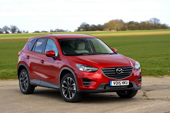 Red 2015 Mazda CX-5 UK-spec KE