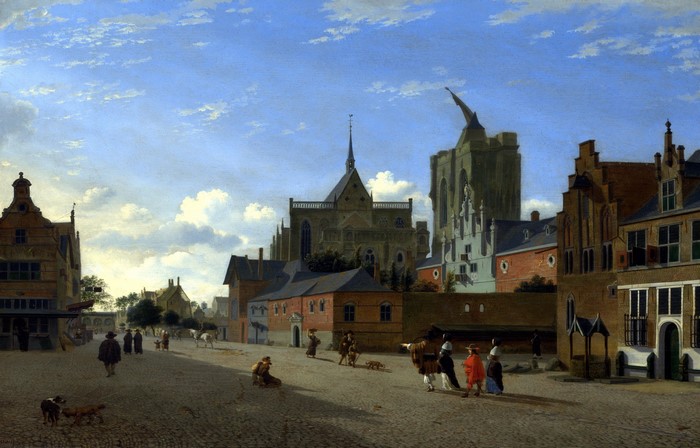 A View in Cologne by Jan van der Heyden