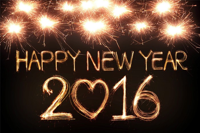 Happy New Year 2016 Sparklers