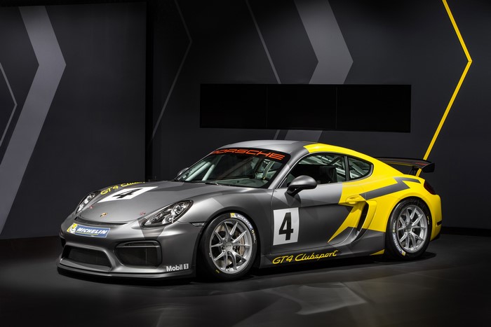 Porsche 718 Cayman GT4 Clubsport race car