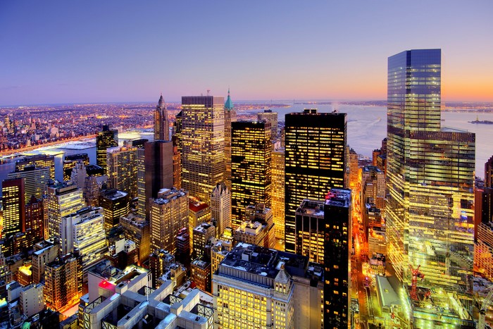 New York City Skyline at Dusk