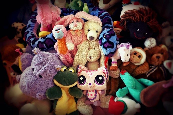 Collection of stuffed toys