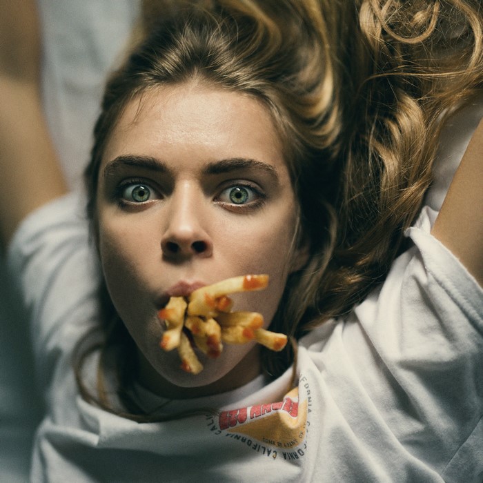 Marta Jesse Herzog with French fries