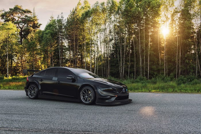 Black Volvo S60 Polestar on a Road