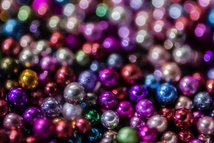 Many colorful balls