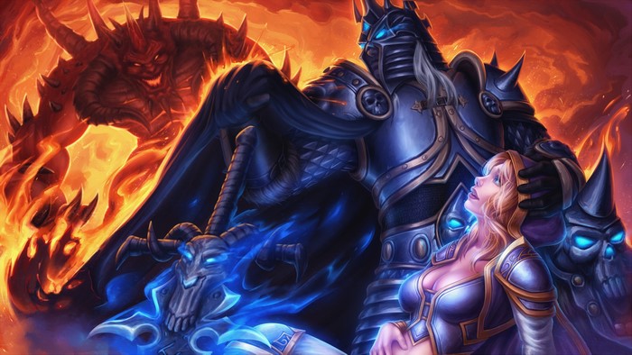 Arthas and Jaina from World of Warcraft with Diablo
