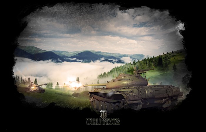 T-54 tanks in World of Tanks battle
