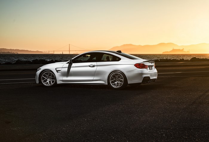 White BMW F82 M4 Aristo Collection Sport Car