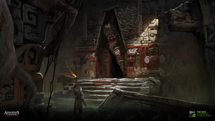 Assassin's Creed 4 Black Flag cave exploration