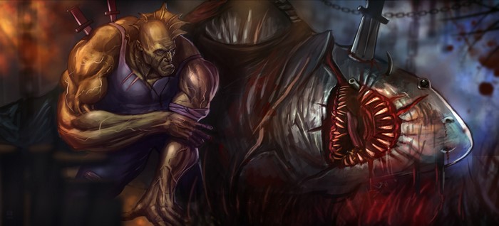 4K Savage Dragon vs Shark Warrior