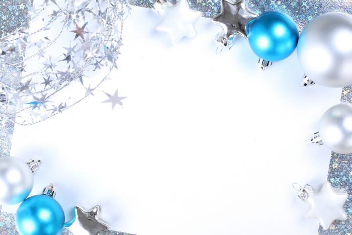 Christmas Balls and Stars Border Template