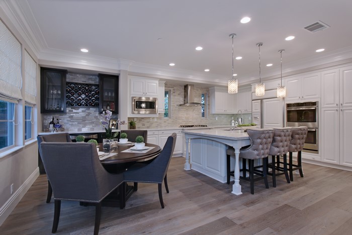Kitchen Interior Design with Dining Table and Island