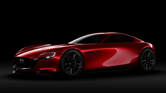 4K Mazda RX-Vision Concept Red Side