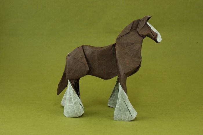 Origami Horse Closeup