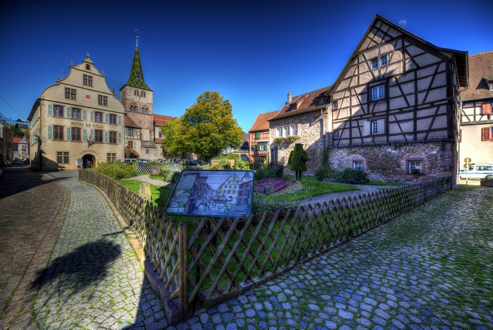 Turckheim, France: Town Hall and Church