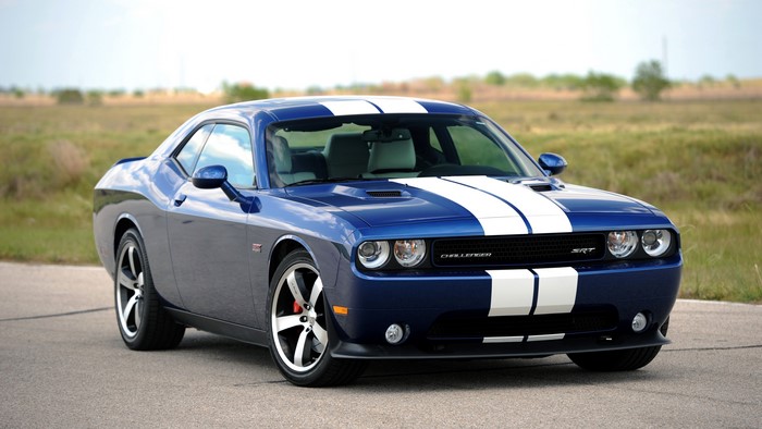 4K 2011 Hennessey Challenger SRT8 Dodge Blue Stripes