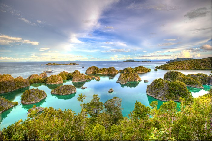 Islands in Raja Ampat, West Papua, Indonesia