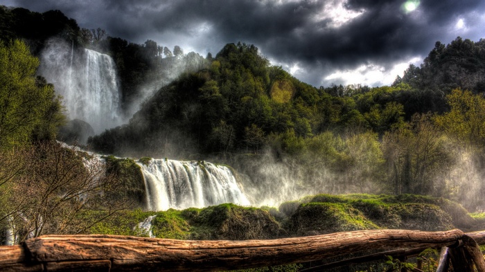 Marmore Waterfalls in Umbria, Italy