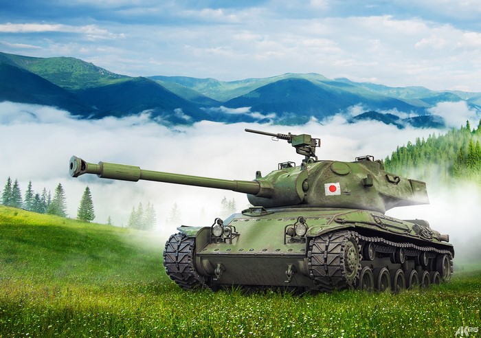 STA-2 Japanese Tank in Mountains