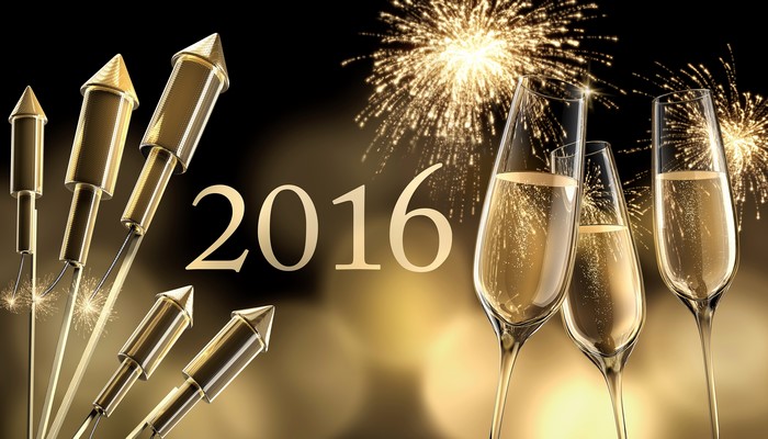 2016 New Year's Eve Fireworks and Champagne