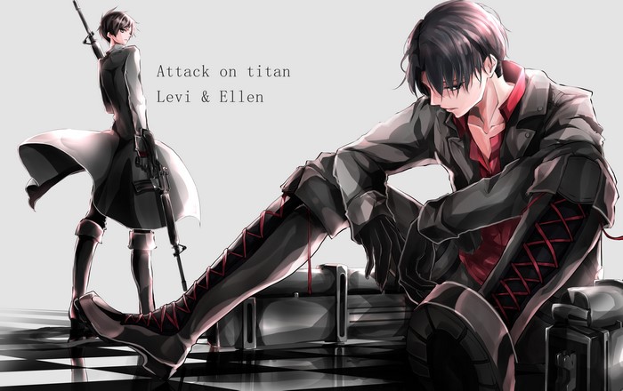 Levi and Ellen from Attack on Titan